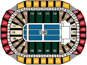 Xcel Center General Seating Chart